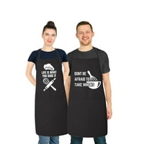 Matching His and Hers Apron Set - Life is what you bake it, dont be afraid to take whisks - Matching Couples, Wedding