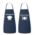 thumbnail image 1 of Matching His and Hers Apron Set - Professional Chef and Professional Taster - Set of 2, Matching Couples, Cooking Apron, Kitchen, BBQ, 1 of 3