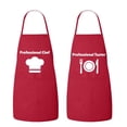 thumbnail image 1 of Matching His and Hers Apron Set - Professional Chef and Professional Taster - Set of 2, Matching Couples, Cooking Apron, Kitchen, BBQ, 1 of 3