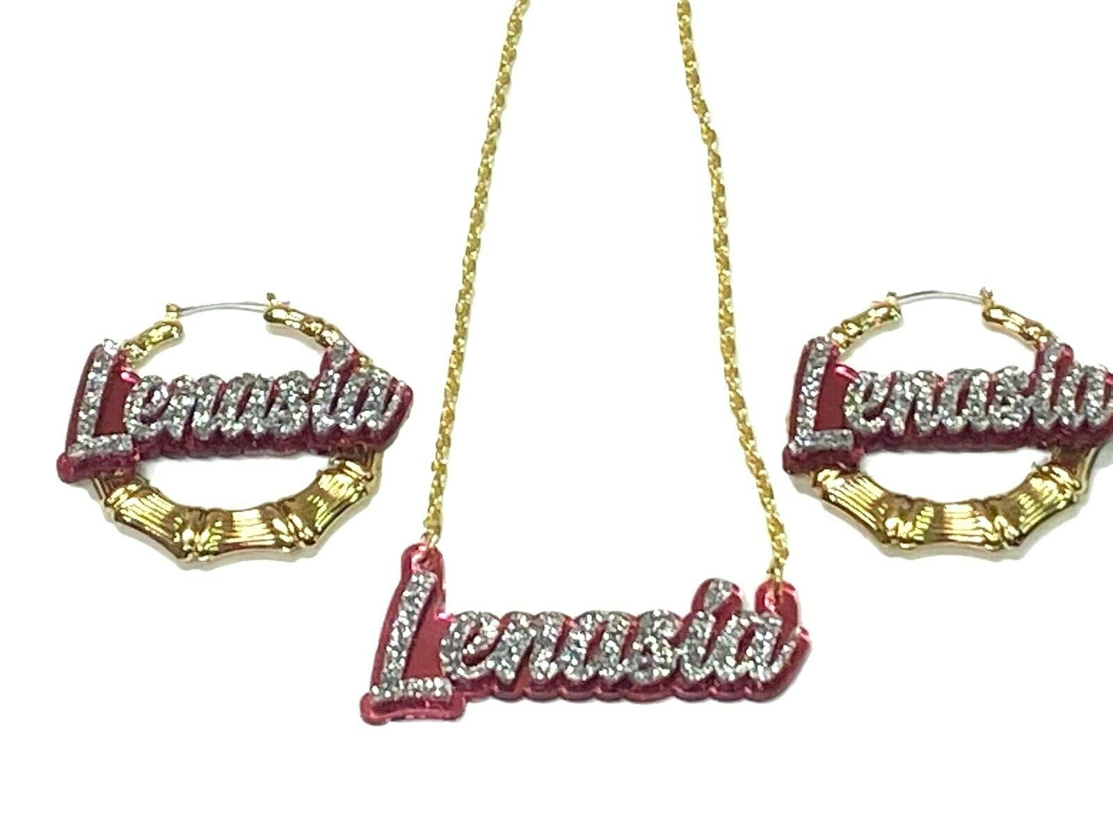 Where can i get on sale a nameplate necklace made