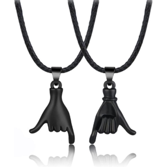 Matching Necklaces for Couples, Pinky Promise Matching Necklaces, Couple Heart Pendant Necklace, Matching Couple Necklaces for Him and Her, Best Friends Matching Necklace