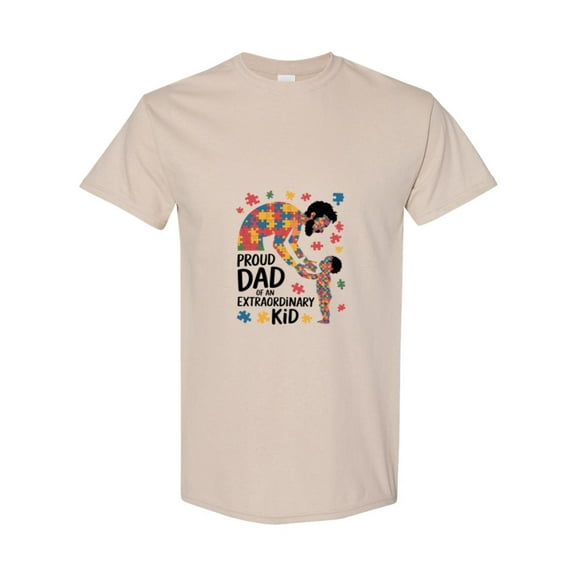 Matching Neurodiversity Awareness For A Proud Autism Dad Father Unisex T-Shirt, up to size 5XL