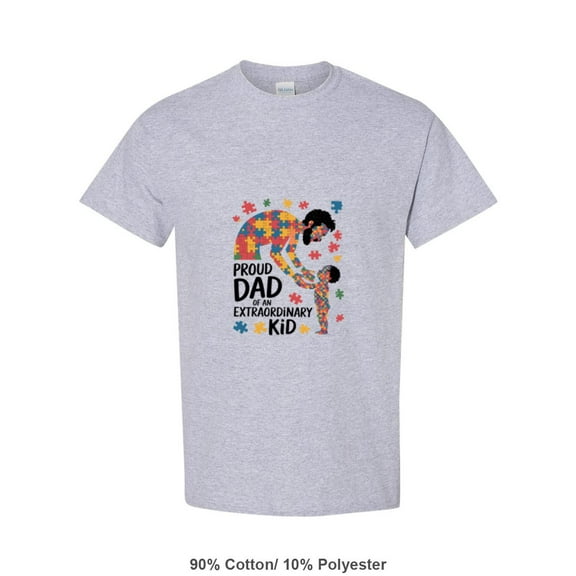 Matching Neurodiversity Awareness For A Proud Autism Dad Father Unisex T-Shirt, up to size 5XL
