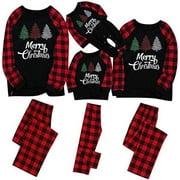 yoeyez Matching Onesies for Couples Christmas Pajamas For Family 2024 Xmas Tree Holiday Loungewear Couples Matching Sets Sleepwear Long Sleeve Jammies Pijamas de Mujer