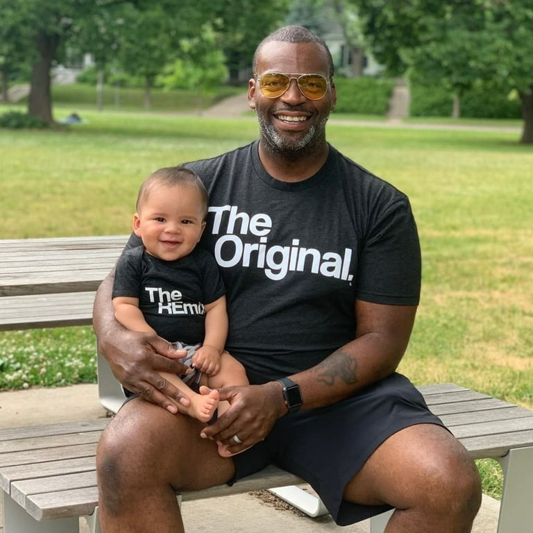 Matching Original Remix Shirts Father Son Shirts Dad and Baby Shirts Dad and Daughter Gift for husband T shirt Set for New Dad Walmart