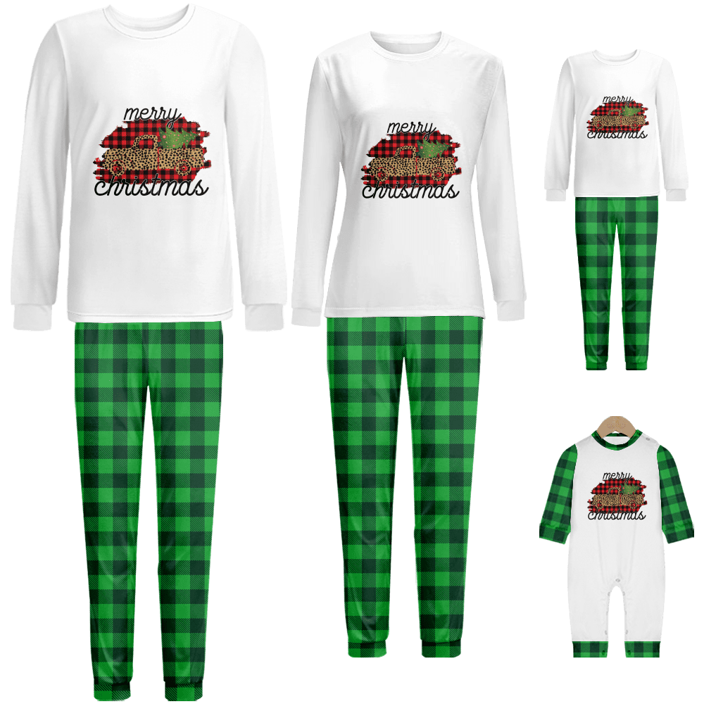 Matching Pajamas Set Christmas Fashion Practical Animation Paint Long ...