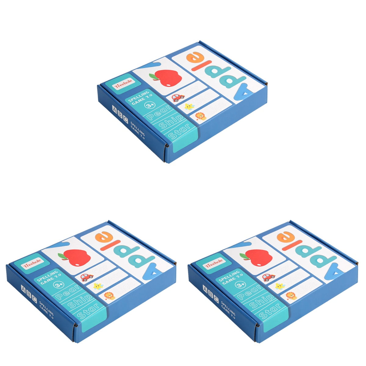 Matching Puzzles AbC Flashcard Wooden Animal Toys Toddler Cards