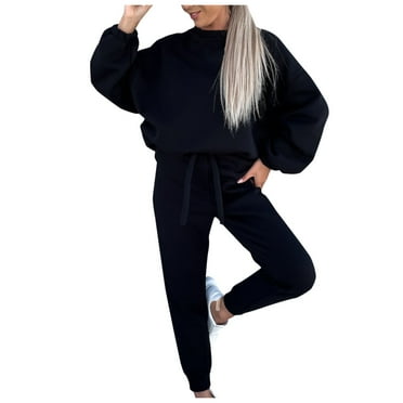 Matching Set Women Clearance Fall Oversized Sweatsuits for Women Lounge Soft Comfortable 2 Piece Sweat Suits for Women Clearance