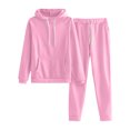 thumbnail image 1 of Matching Set Women Clearance Sporty Thick and Warm Sweat Suits for Womens 2 Piece Oversized Breathable Casual Lounge Sets for Women 2 Piece Flash Deals Clearance, 1 of 4