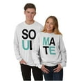 thumbnail image 1 of Matching Set for Couples Soul Mates Plus Size Long Sleeve Graphic Tee Shirt Brisco Brands 2X, 1 of 6