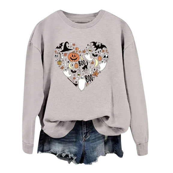 Matching Sets Women Clothing Fall Printed Pullover Sweater Long Sleeve Crewneck Casual Soft Fashion for Fall Winter Comfort