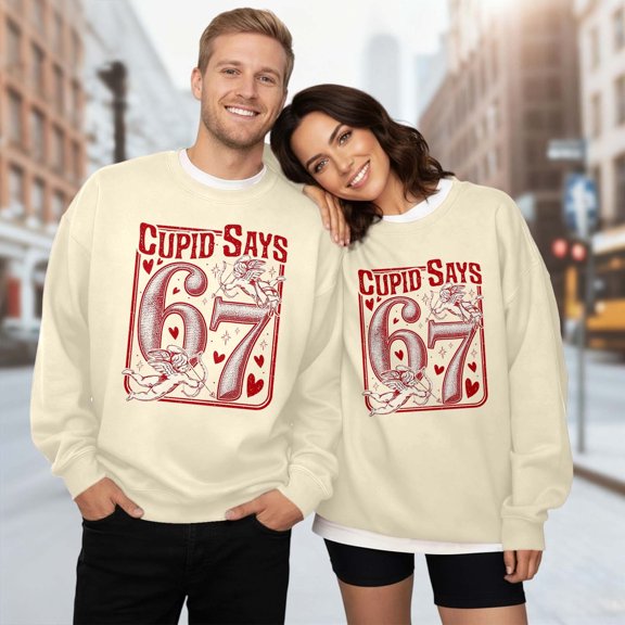 Matching Shirts for Couples Womens Sweatshirt Valentines Day Couple Sweatshirts Crewneck Sweatshirts Women Lover Long Sleeve Sweater for Valentines Day Sweatshirts for Women