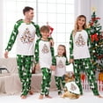 thumbnail image 1 of Matching Snowman Christmas Pajamas, Buffalo Plaid Christmas Tree Print, Unisex Holiday PJs, 1 of 7