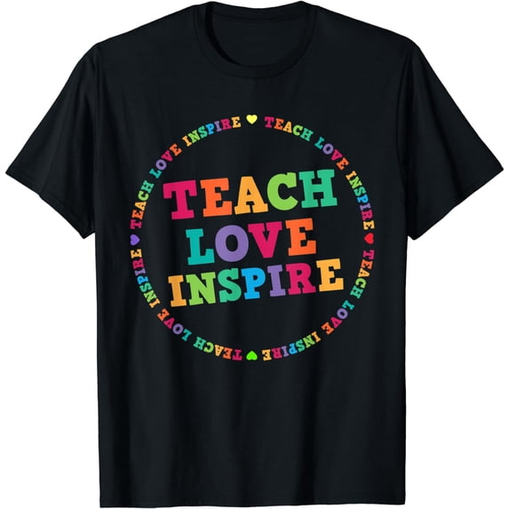 Matching Teach Love Inspire Tee Elementary School Teacher T-Shirt