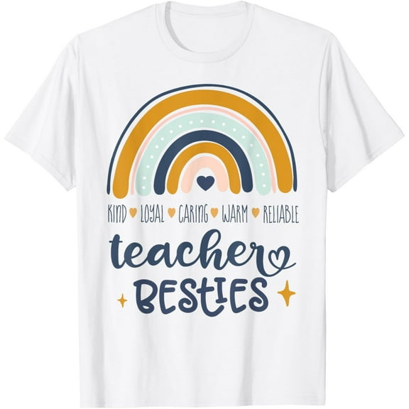 Matching Teachers Best Friend She's My Teacher Besties T-Shirt Tops Tee