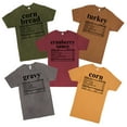 thumbnail image 1 of Matching Thanksgiving Shirt for Family and Friends - Funny Thanksgiving Meals Matching Outfit -Turkey Pumpkin Pie Mashed Potatoes T-shirt, 1 of 3