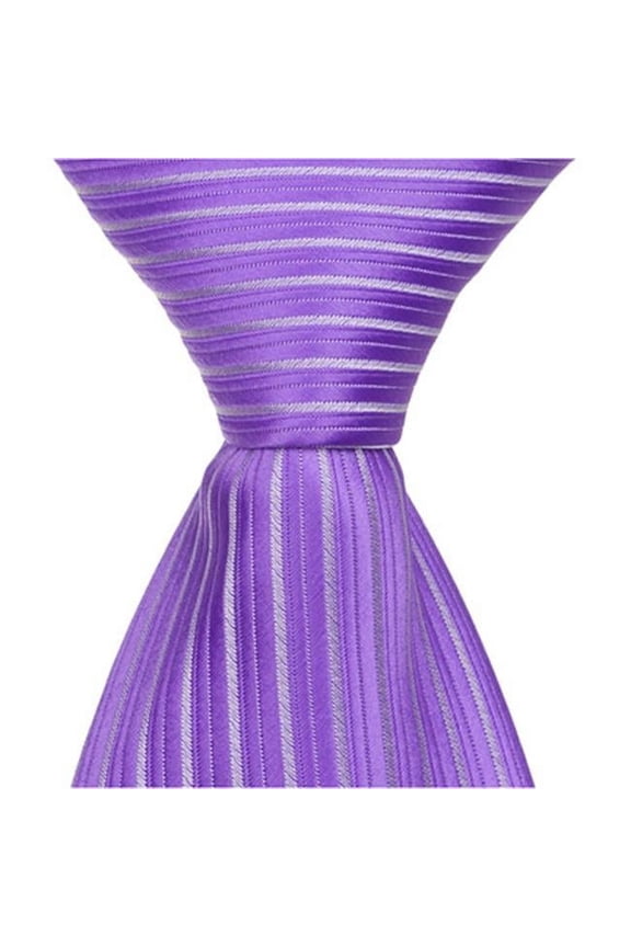 2541 L5 - 9.5 in. Zipper Necktie - Purple- 6 to 18 Month