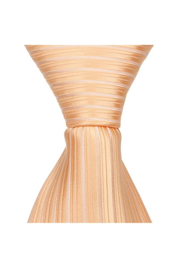 2575 O1 - 11 in. Zipper Necktie - Orange- 24 Month to 4T