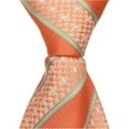thumbnail image 1 of Matching Tie Guy 2582 O2 - 11 in. Zipper Necktie - Orange With Stripes- 24 Month to 4T, 1 of 1