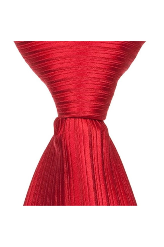 2653 R6 - 9.5 in. Zipper Necktie - Red- 6 to 18 Month
