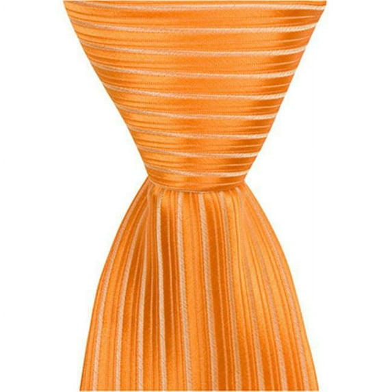 Matching Tie Guy 4209 O4 - 11 in. Zipper Necktie - Orange- 24 Month to 4T