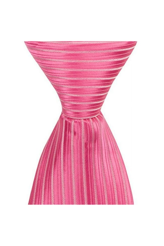 4313 P6 - 11 in. Zipper Necktie - Pink- 24 Month to 4T