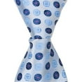 thumbnail image 1 of Matching Tie Guy 5252 XB21 - 6 in. Newborn Zipper Necktie - Blue- With Two Different Blue Polka Dots, 1 of 1