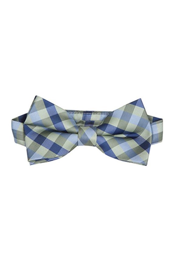 5446 BT 10 - 13 Plus Years Bowtie - Blue & Green Plaid