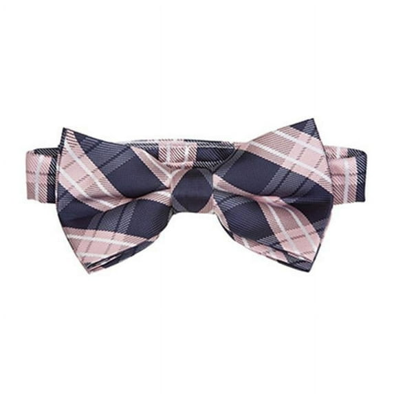 Matching Tie Guy BT 13 - 13 Plus Years Bowtie - Pink & Navy Plaid