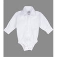 thumbnail image 1 of Matching Tie Guy  ON1 - White Collared One Piece  - 3 to 6 Month, 1 of 1