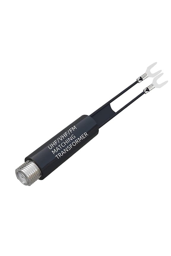 Matching Transformer 1 Pack Aluminum Alloy 75 Ohm To 300 Ohm Uhf/vhf/ Adapter Converter With F Type Female Jack Coax Connector for Tv Satellite Aerial Am Antenna