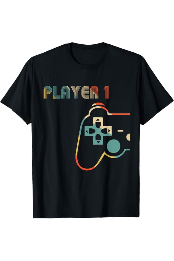 Matching Video Gamers Player 1 Men Women T-Shirt