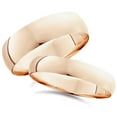 thumbnail image 1 of Pompeii3 Matching Wedding Ring Set 14K Rose Gold for Men and Women, 1 of 5