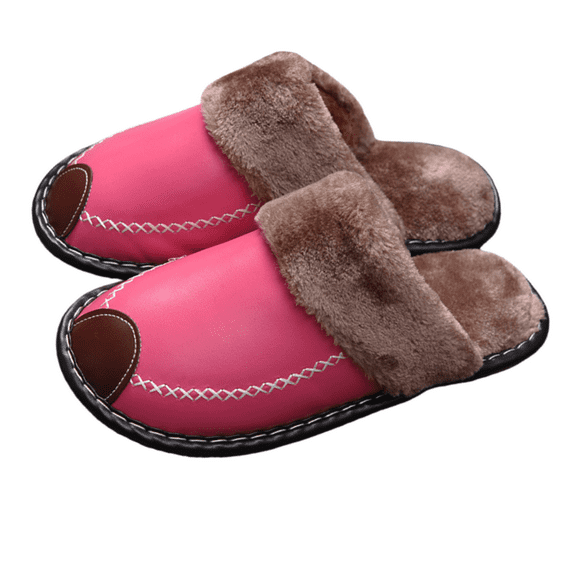 Matching Winter Warm Indoor Slippers for Couples, Cozy Plush Lined House Shoes with Non-Slip Sole, Soft Fleece Memory Foam Slippers, Comfortable Thick Bottom Bedroom Shoes for Women & Men