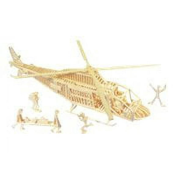 Matchitecture® Rescue Helicopter Model - Wood