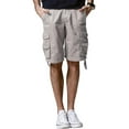 thumbnail image 1 of Matchstick Men Loose Solid Cargo Shorts with 8 Pockets, 1 of 8