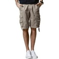 thumbnail image 1 of Matchstick Men Loose Solid Cargo Shorts with 8 Pockets, 1 of 7