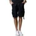 thumbnail image 1 of Matchstick Men Loose Solid Cargo Shorts with 8 Pockets, 1 of 7