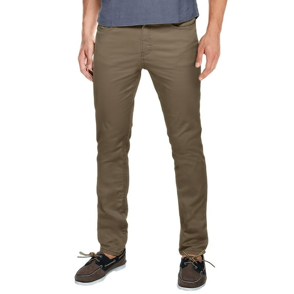 Matchstick Men's Cotton Regular Fit Straight Leg Casual Chino Pants