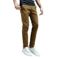 thumbnail image 1 of Matchstick Men's Cotton Slim Fit Stretch Casual Chino Pants for Work Jogger Training, 1 of 7