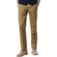 thumbnail image 1 of Matchstick Men's Cotton Straight Fit Casual Trouser Flat Front Suit Pants, 1 of 9