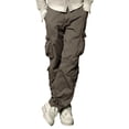 thumbnail image 1 of Matchstick Men's Cotton Straight Leg Relax Fit Cargo Pants with 8 Pockets, 1 of 8
