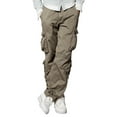 thumbnail image 1 of Matchstick Men's Cotton Straight Leg Relax Fit Cargo Pants with 8 Pockets, 1 of 8