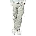 thumbnail image 1 of Matchstick Men's Retro Relaxed Plus Size Cargo Pants with Multi Pockets, 1 of 8