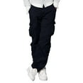 thumbnail image 1 of Matchstick Men's Retro Relaxed Plus Size Cargo Pants with Multi Pockets, 1 of 8