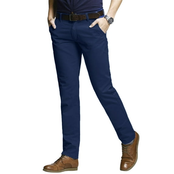 Matchstick Men's Slim Fit Tapered Stretch Casual Pants