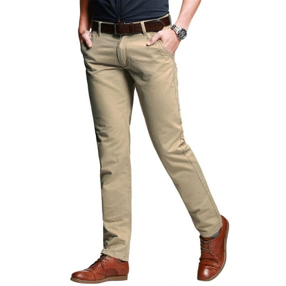 Matchstick Men's Slim Fit Tapered Stretch Casual Pants