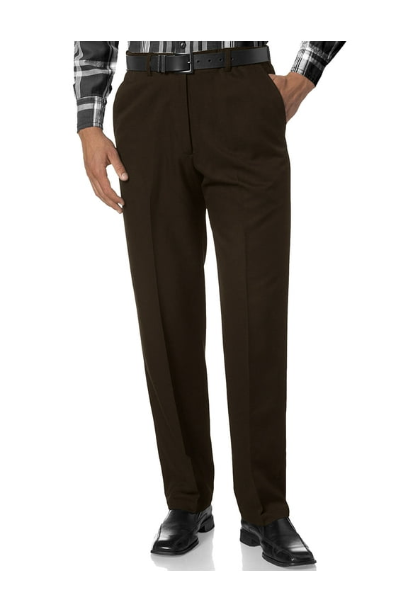 Men's Straight Fit Wrinkle-Resistant Business Dress Pants Flat Front Prom Formal Pants