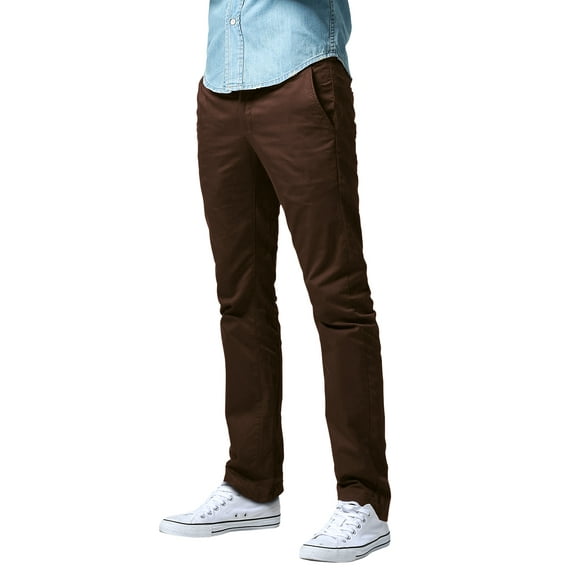 Matchstick Men's Vintage Slim Fit Straight Chino Casual Pants