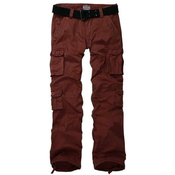 Matchstick Women Cargo Pants Casual Solid Trousers with Pockets